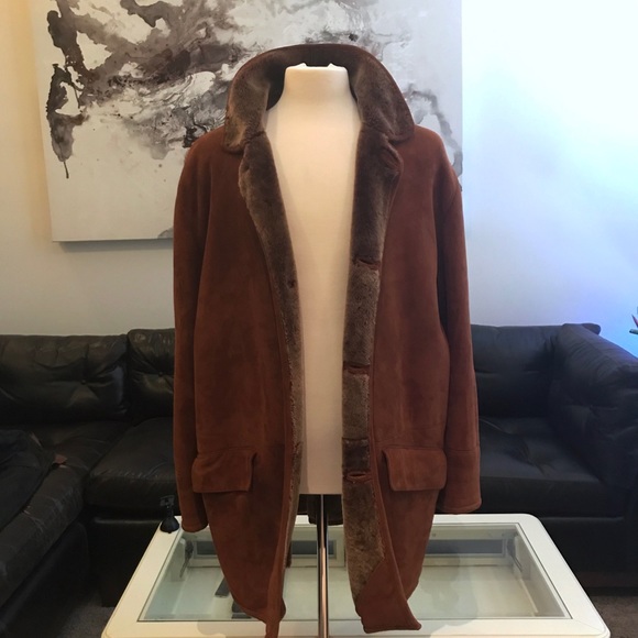 Gallotti Other - Gallotti Men’s Shearling Coat. Rust Brown. XL